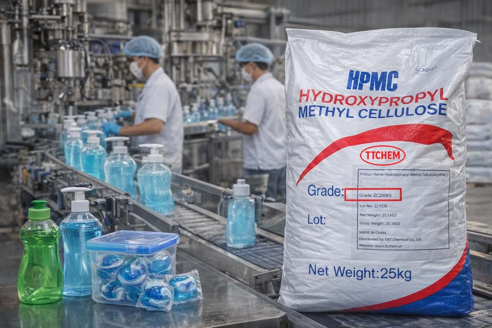 Chất Làm Đặc HPMC ZC200KS - Tối Ưu Cho Các Sản Phẩm Tẩy Rửa Công Nghệ Cao